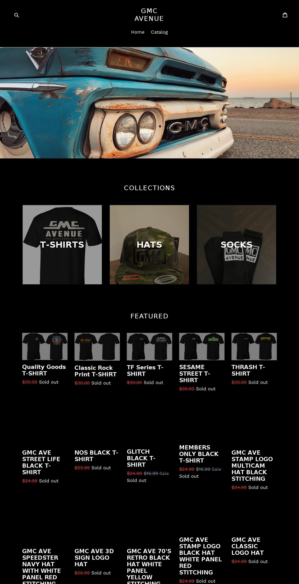 gmcavenue.com shopify website screenshot