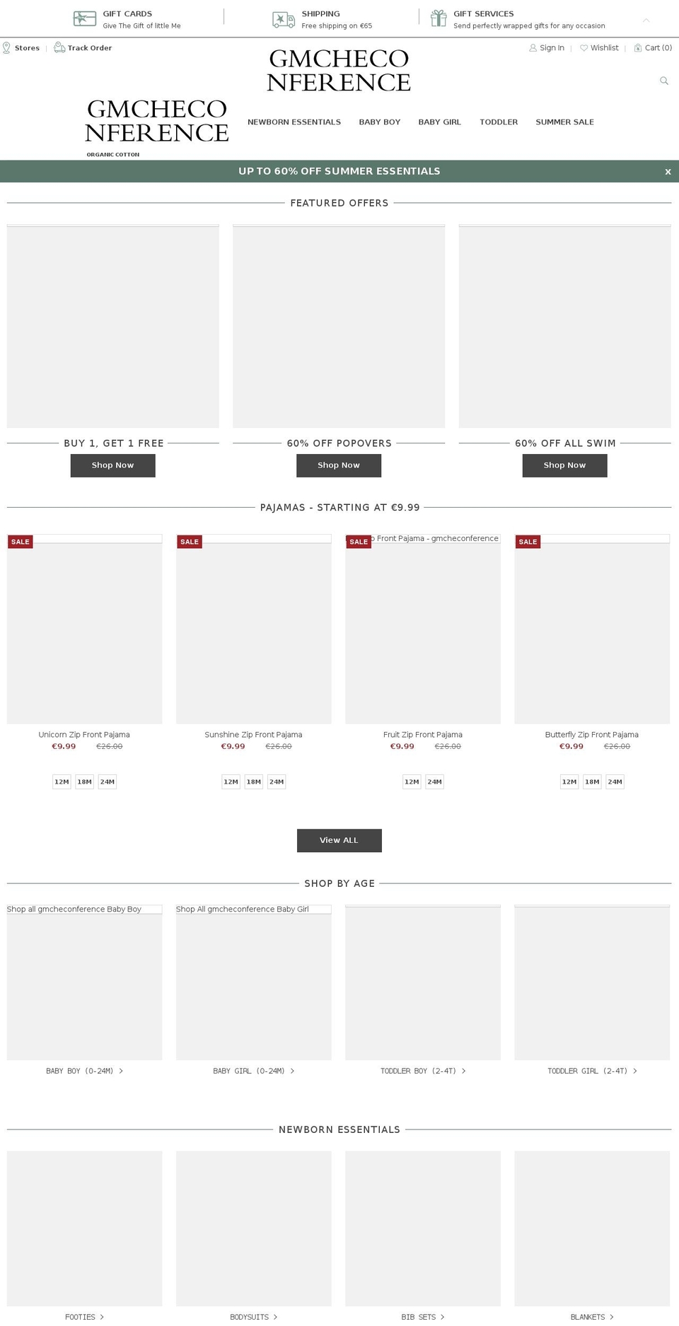 gmcheconference.com shopify website screenshot
