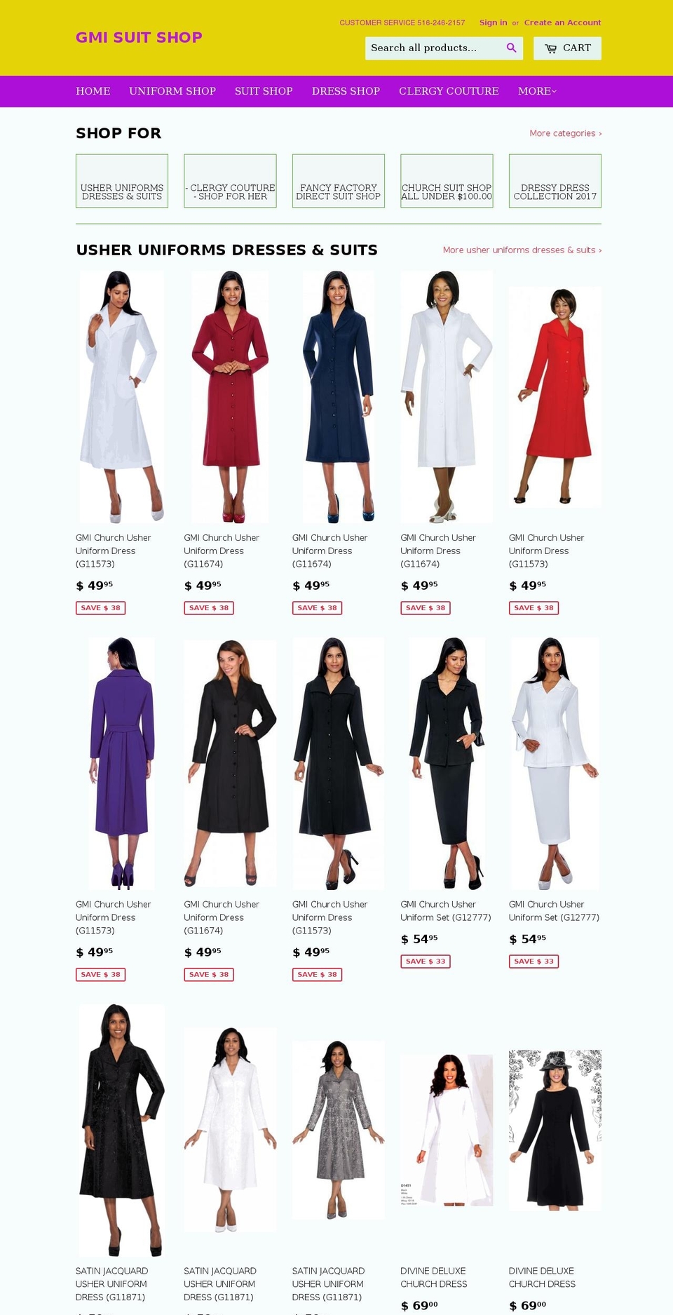 gmisuitshop.com shopify website screenshot