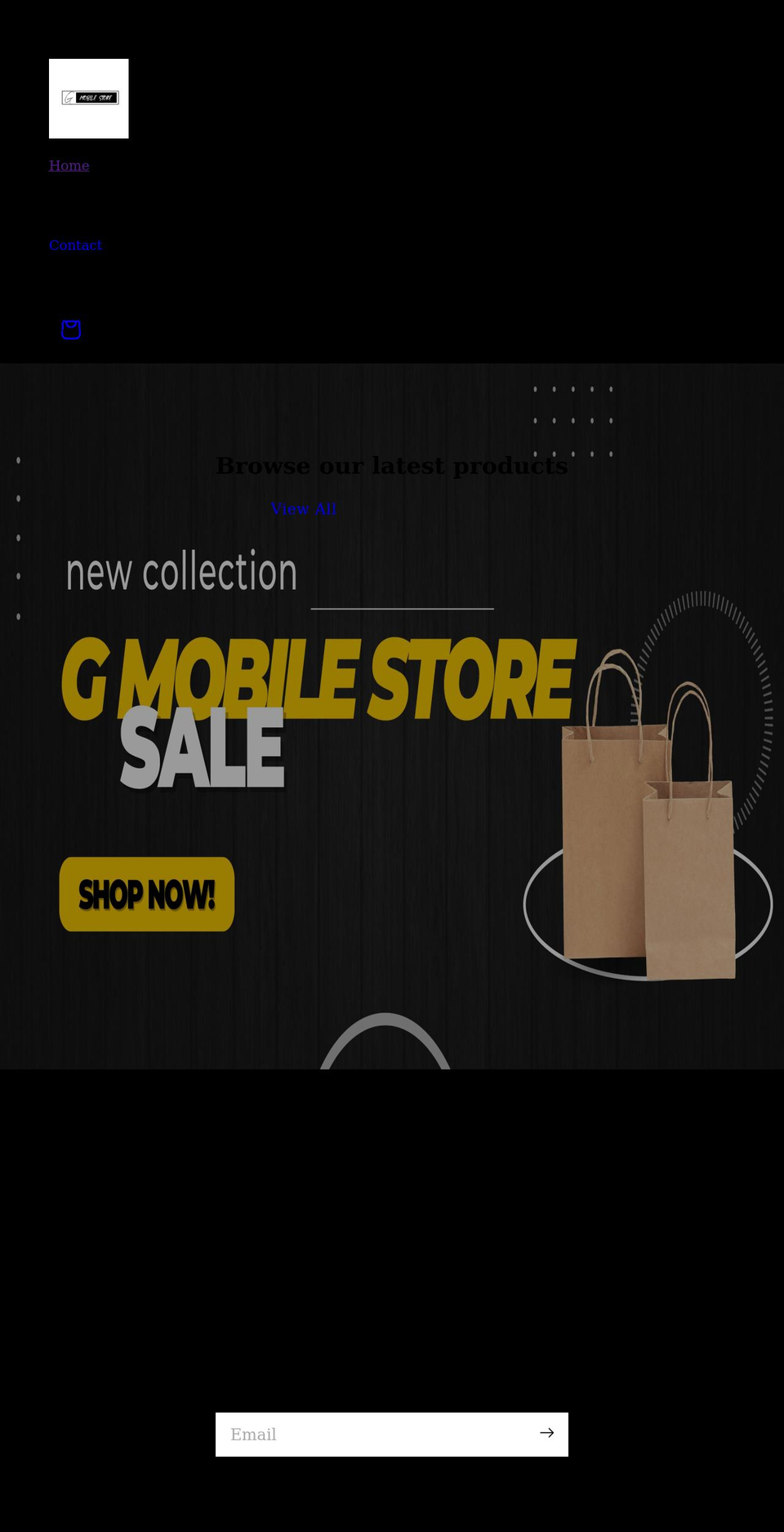 gmobilestore.com shopify website screenshot