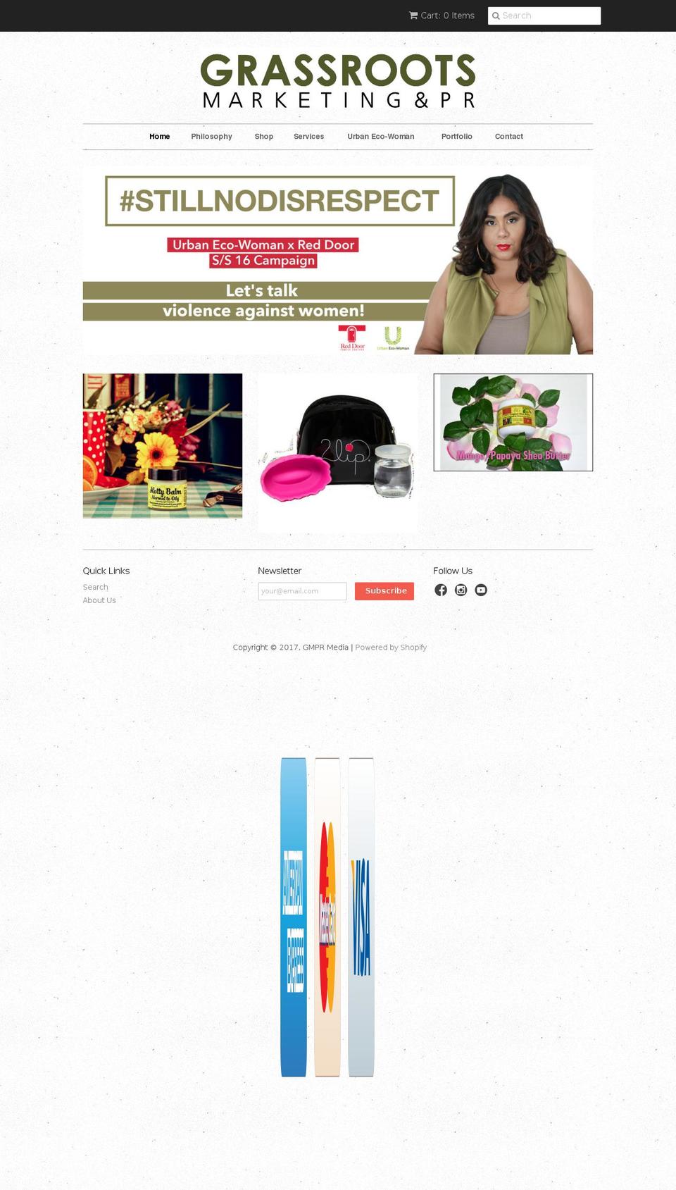 gmprmedia.com shopify website screenshot