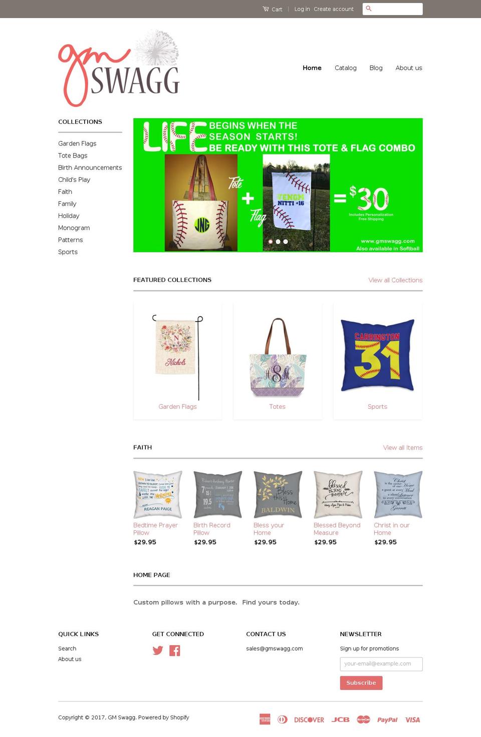 gmswagg.com shopify website screenshot