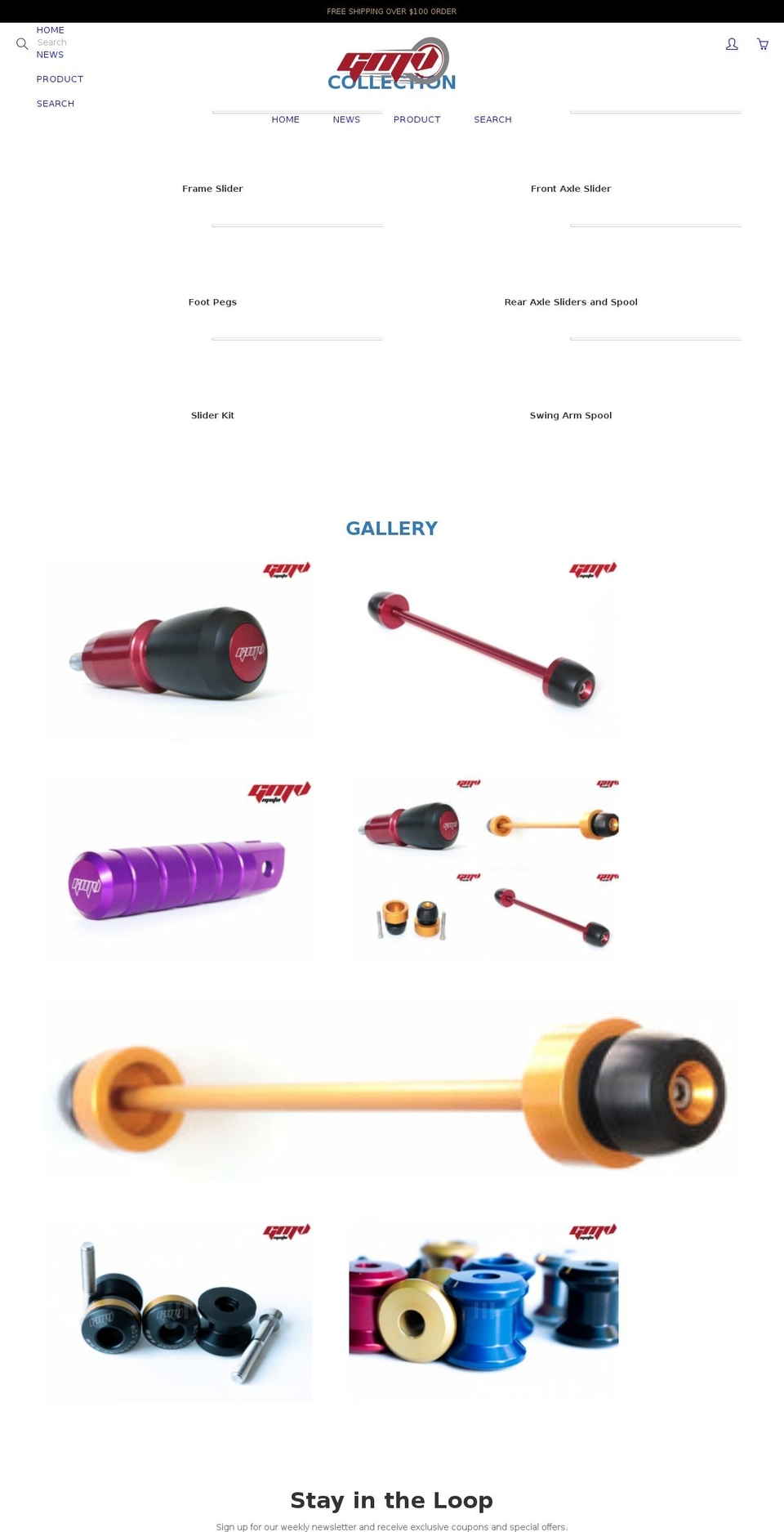 gmvmoto.com shopify website screenshot