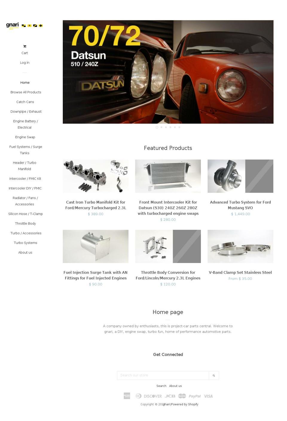 gnari.com shopify website screenshot