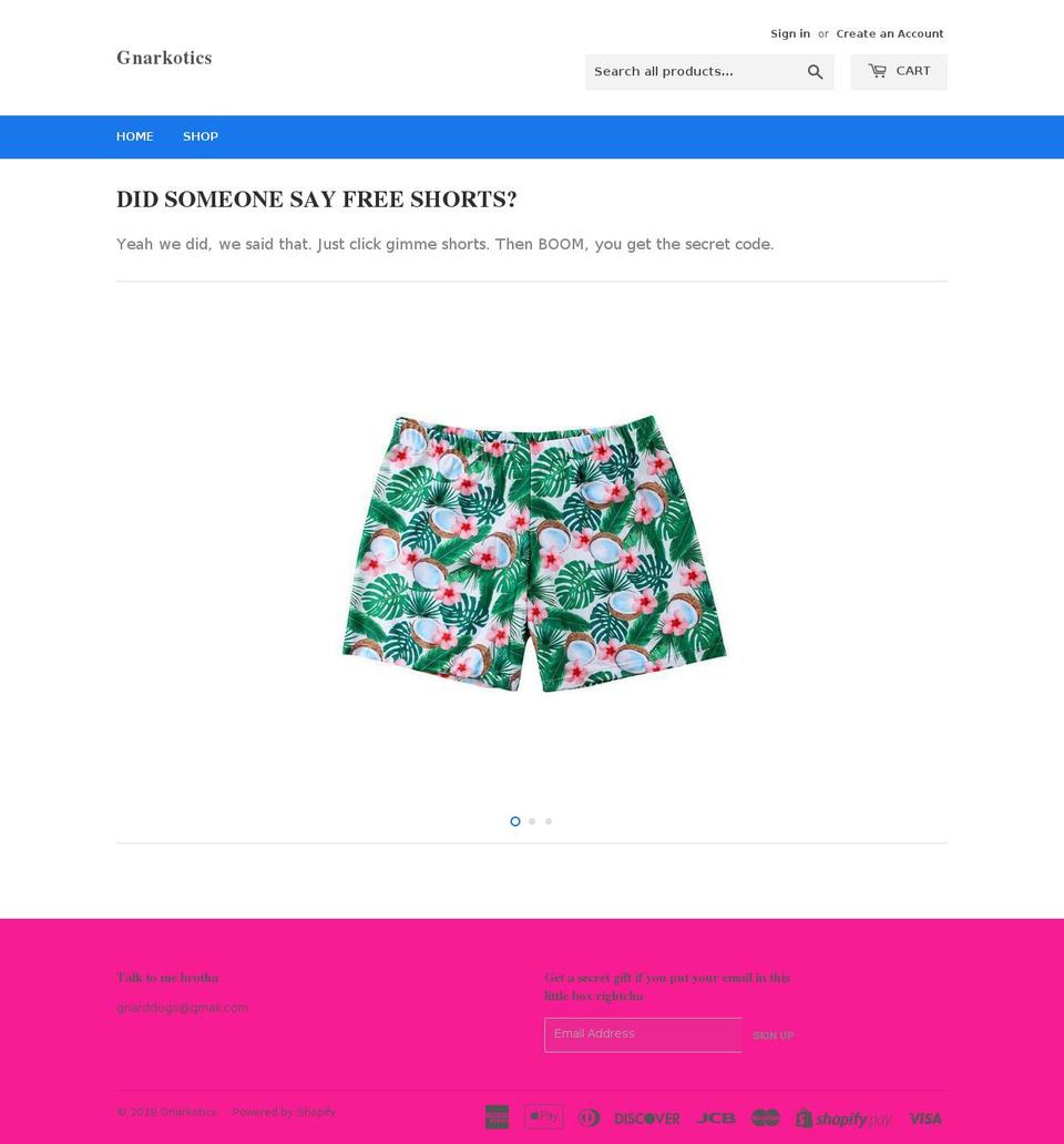 gnarkotics.com — Shopify storefront screenshot