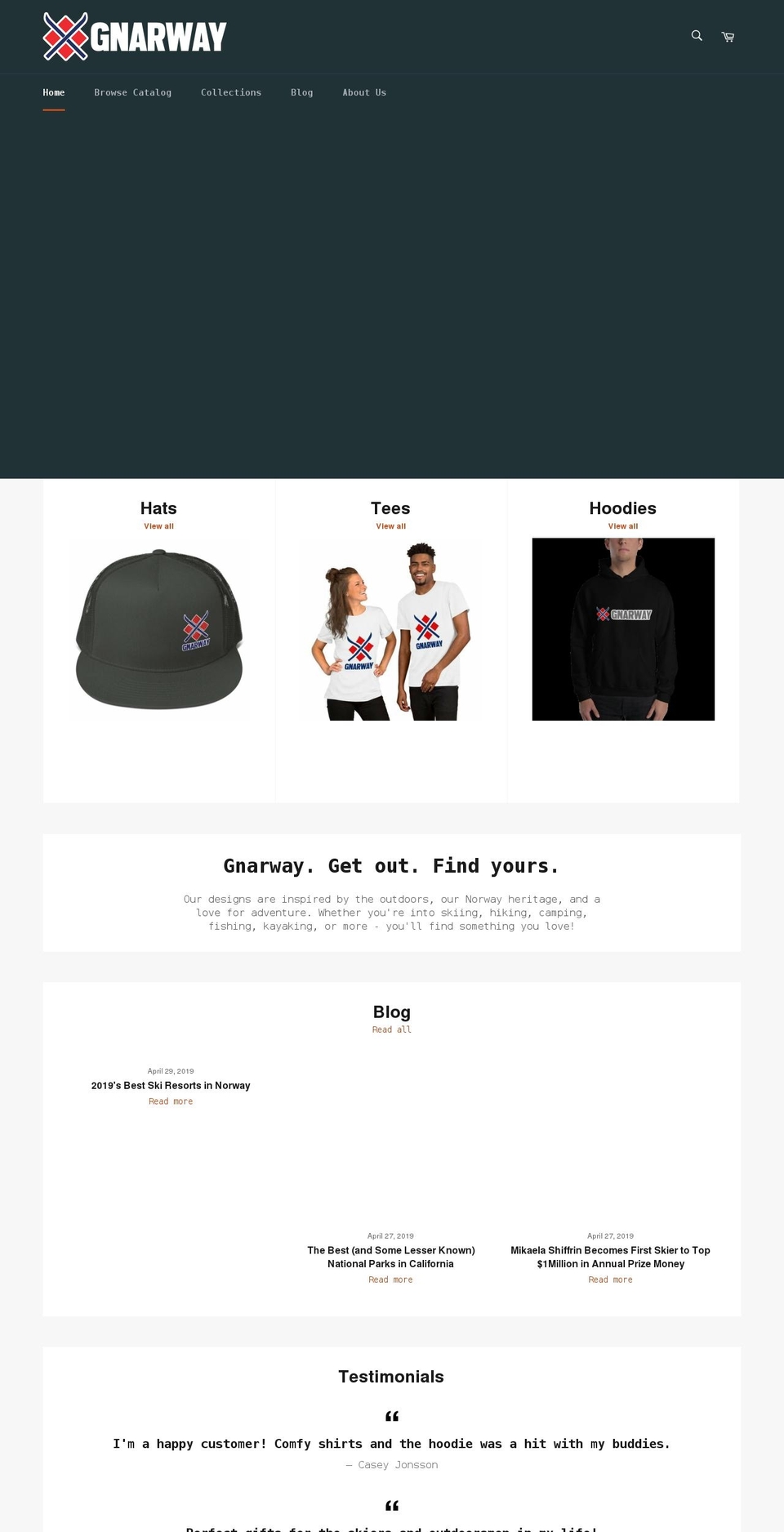 gnarway.com shopify website screenshot