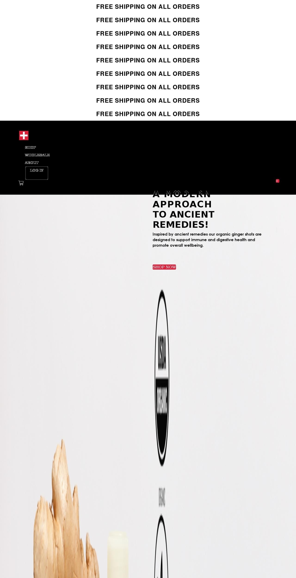 gngrlabs.com shopify website screenshot