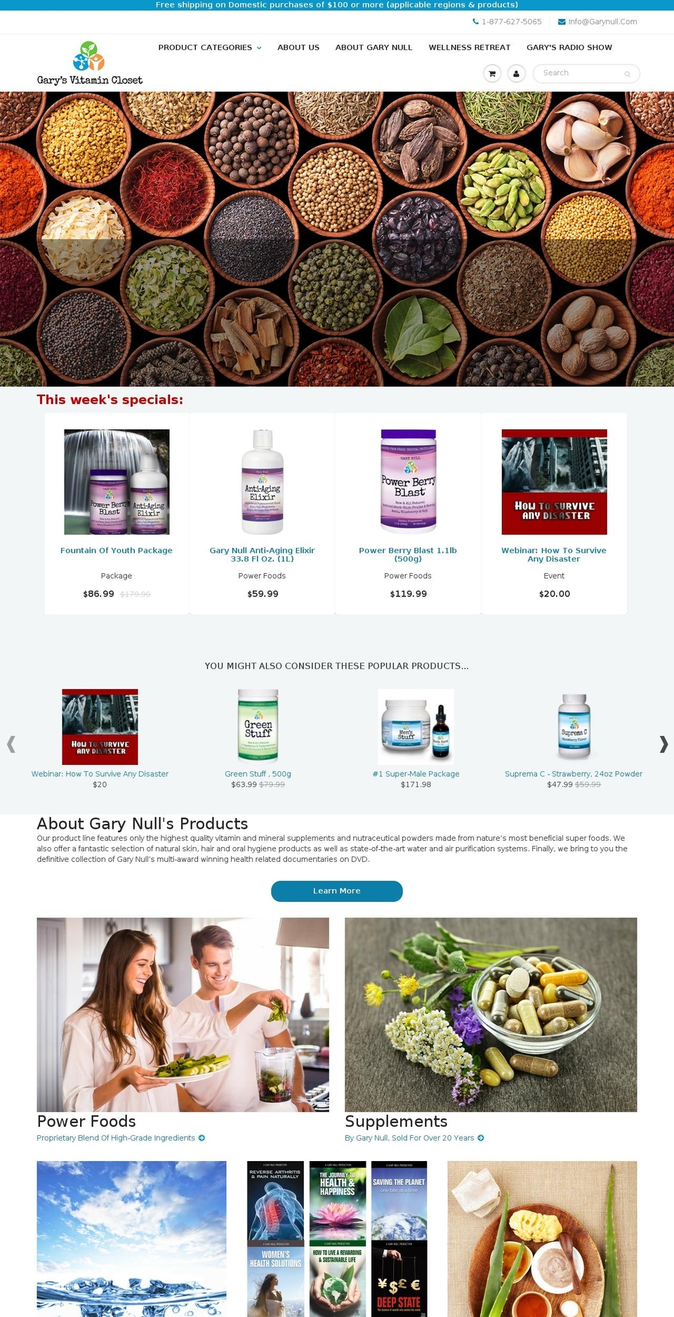 gnhealthyliving.com shopify website screenshot
