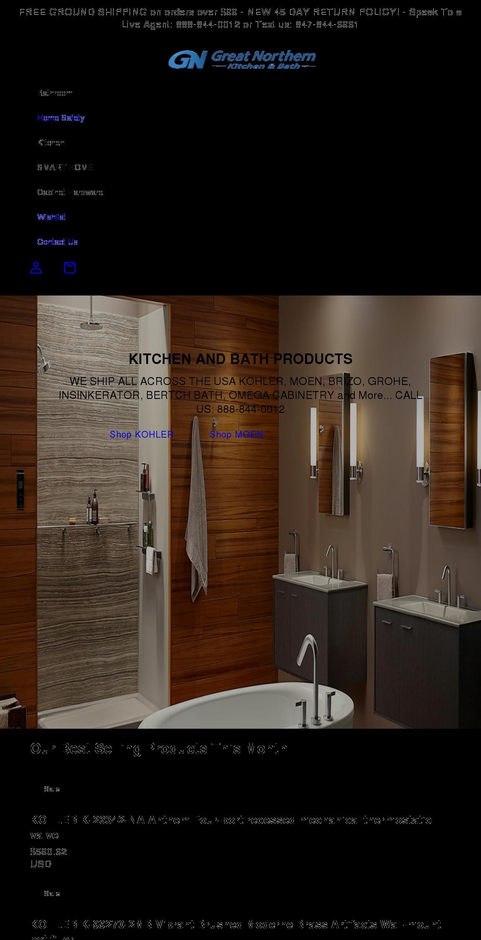 gnkitchenandbath.com shopify website screenshot