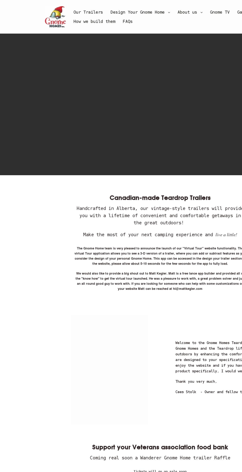 gnomehomesinc.com shopify website screenshot