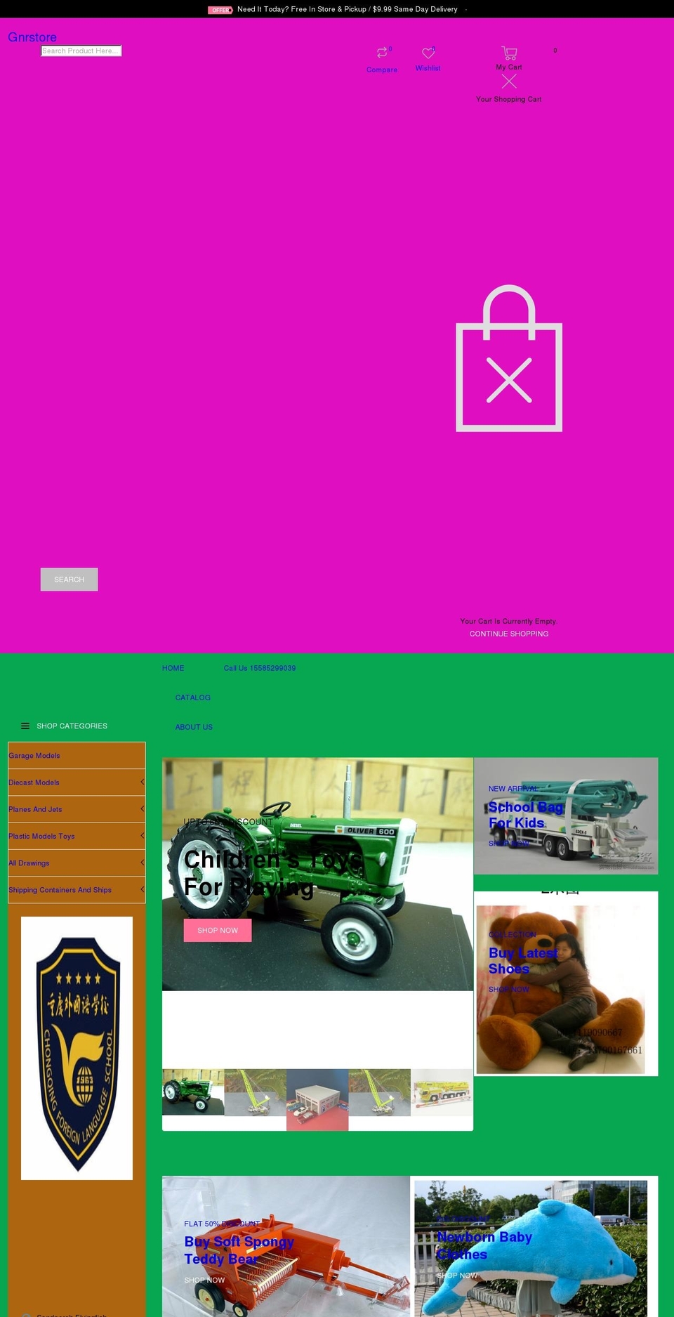 gnrstore.net shopify website screenshot