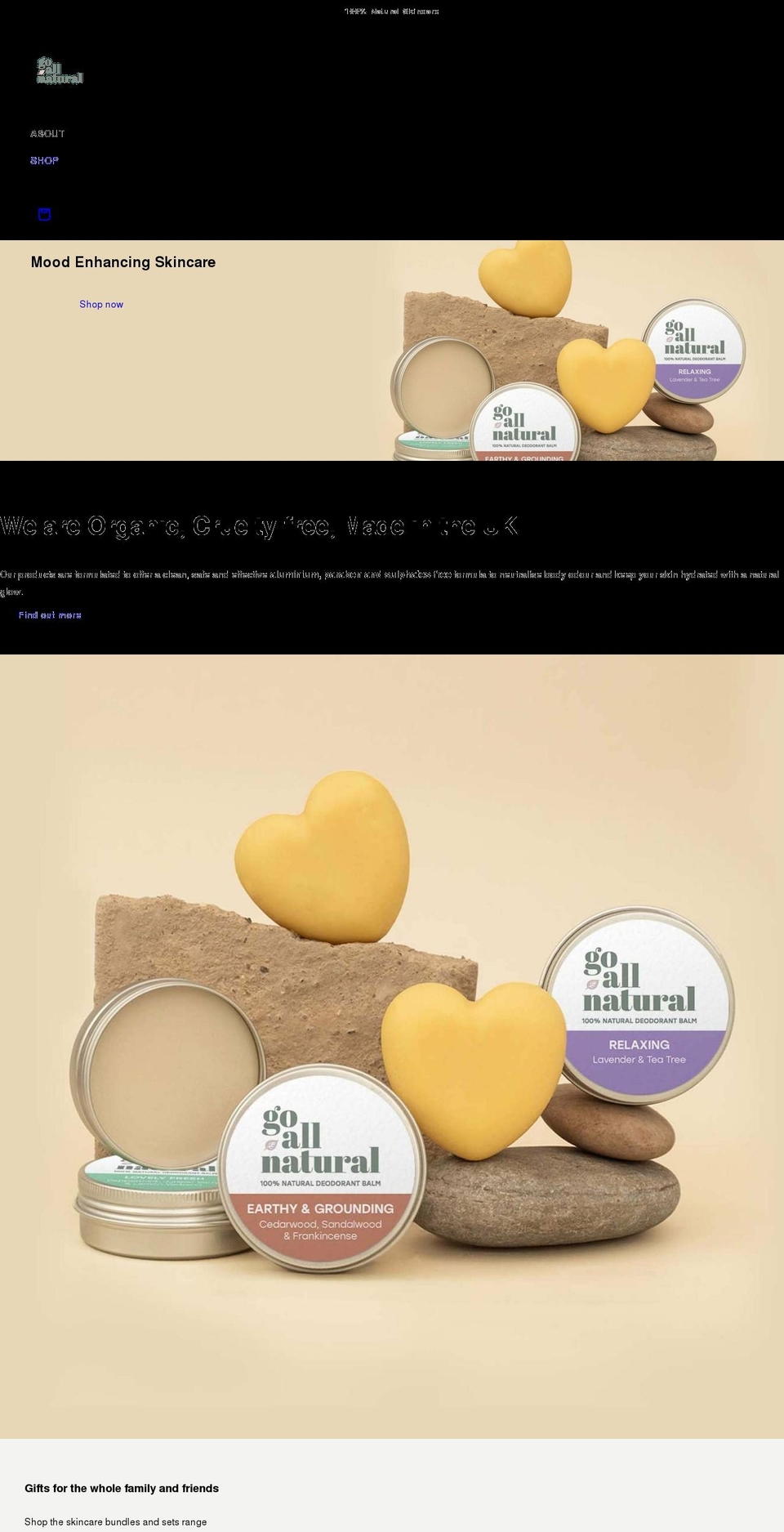 go-all-natural-shop.myshopify.com shopify website screenshot