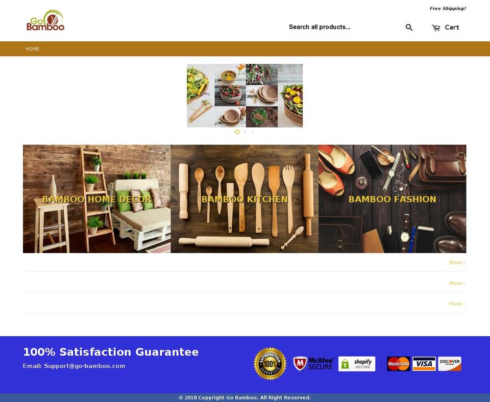 new-ecomelite-theme Shopify theme site example go-bamboo.com