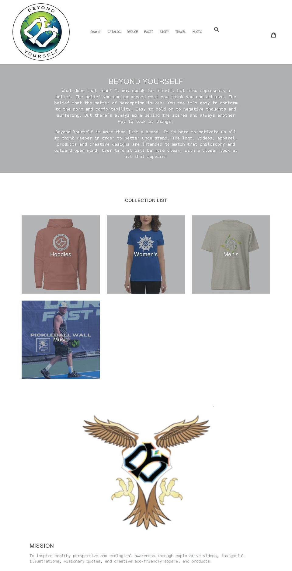 go-beyondyourself.com shopify website screenshot