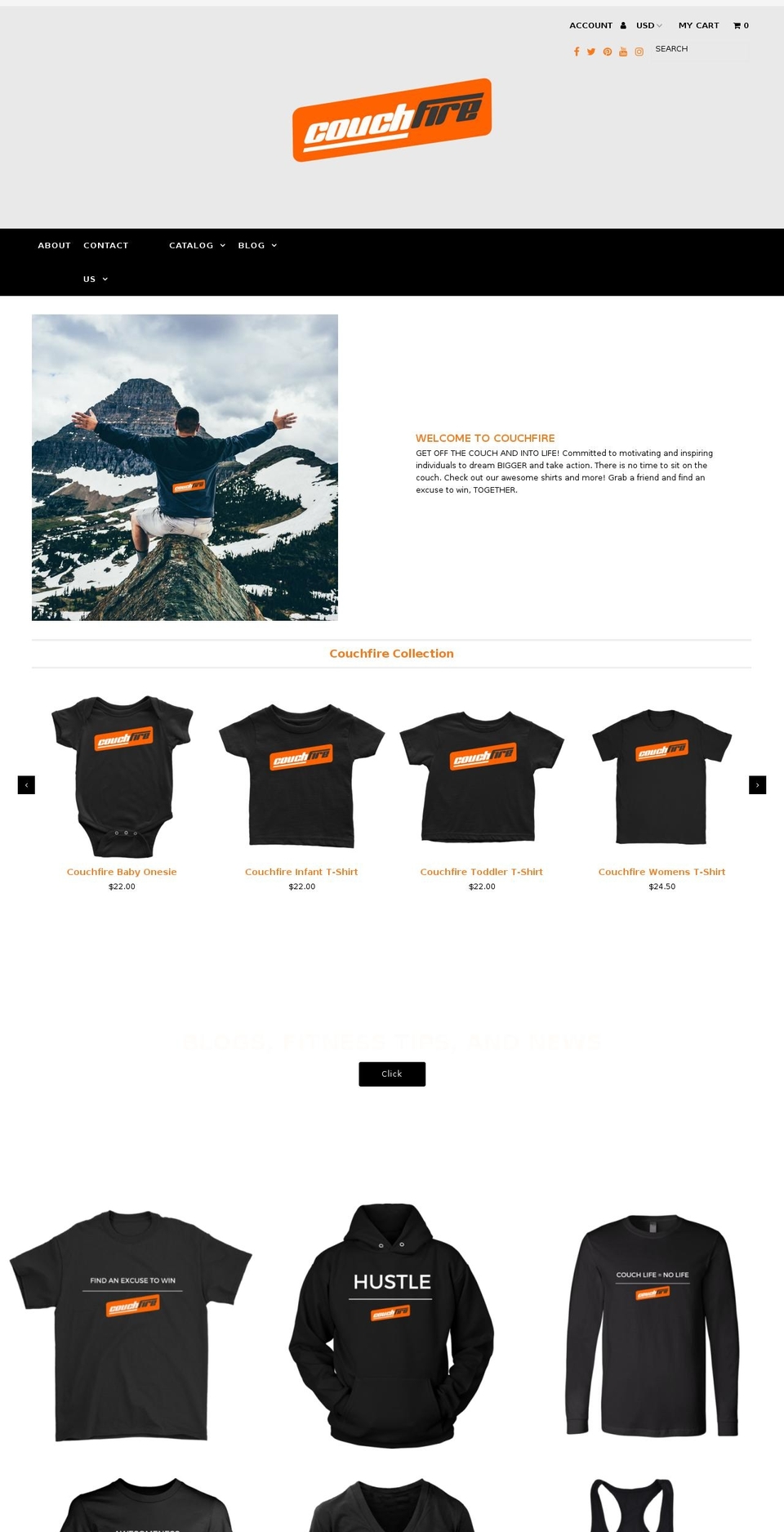 go-couchfire.com shopify website screenshot
