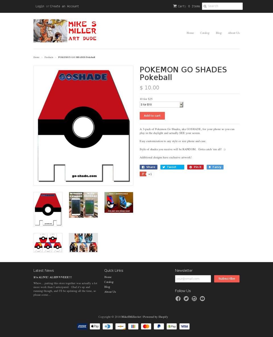 go-shade.com shopify website screenshot