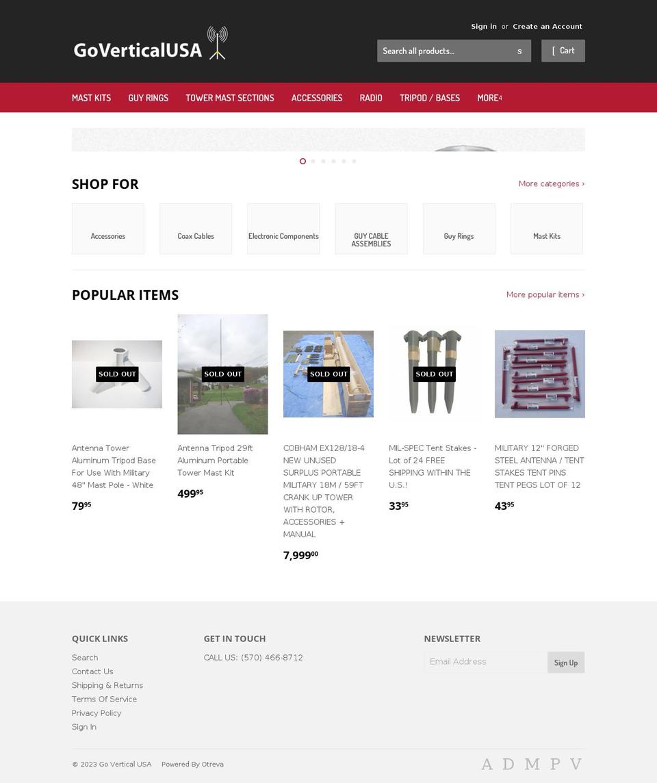 go-vertical-usa.myshopify.com shopify website screenshot