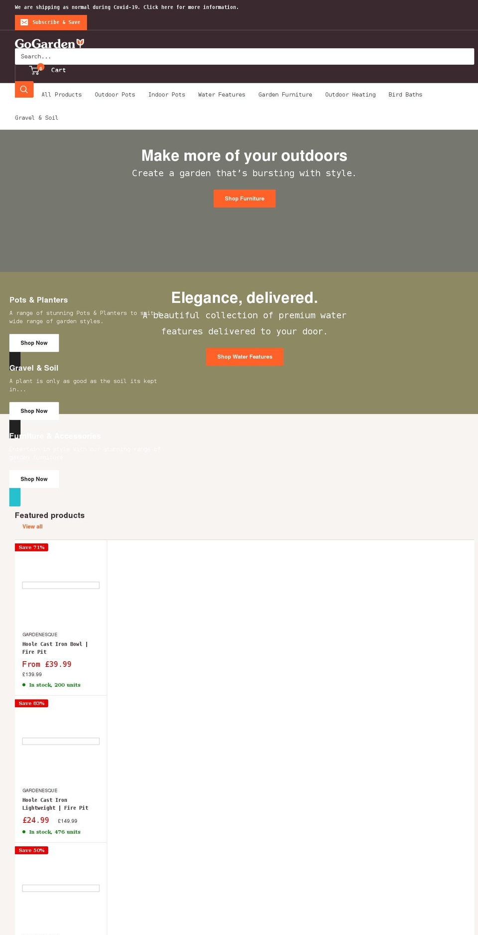 Garden Shopify theme site example go.garden