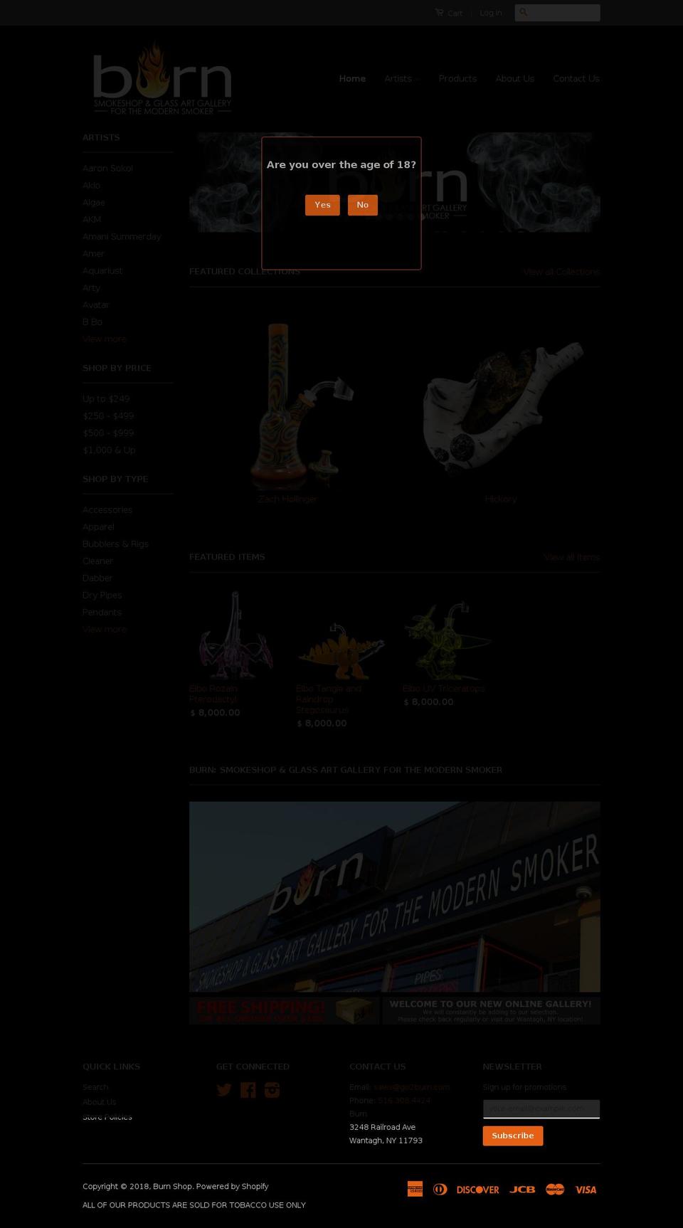 go2burn.net shopify website screenshot