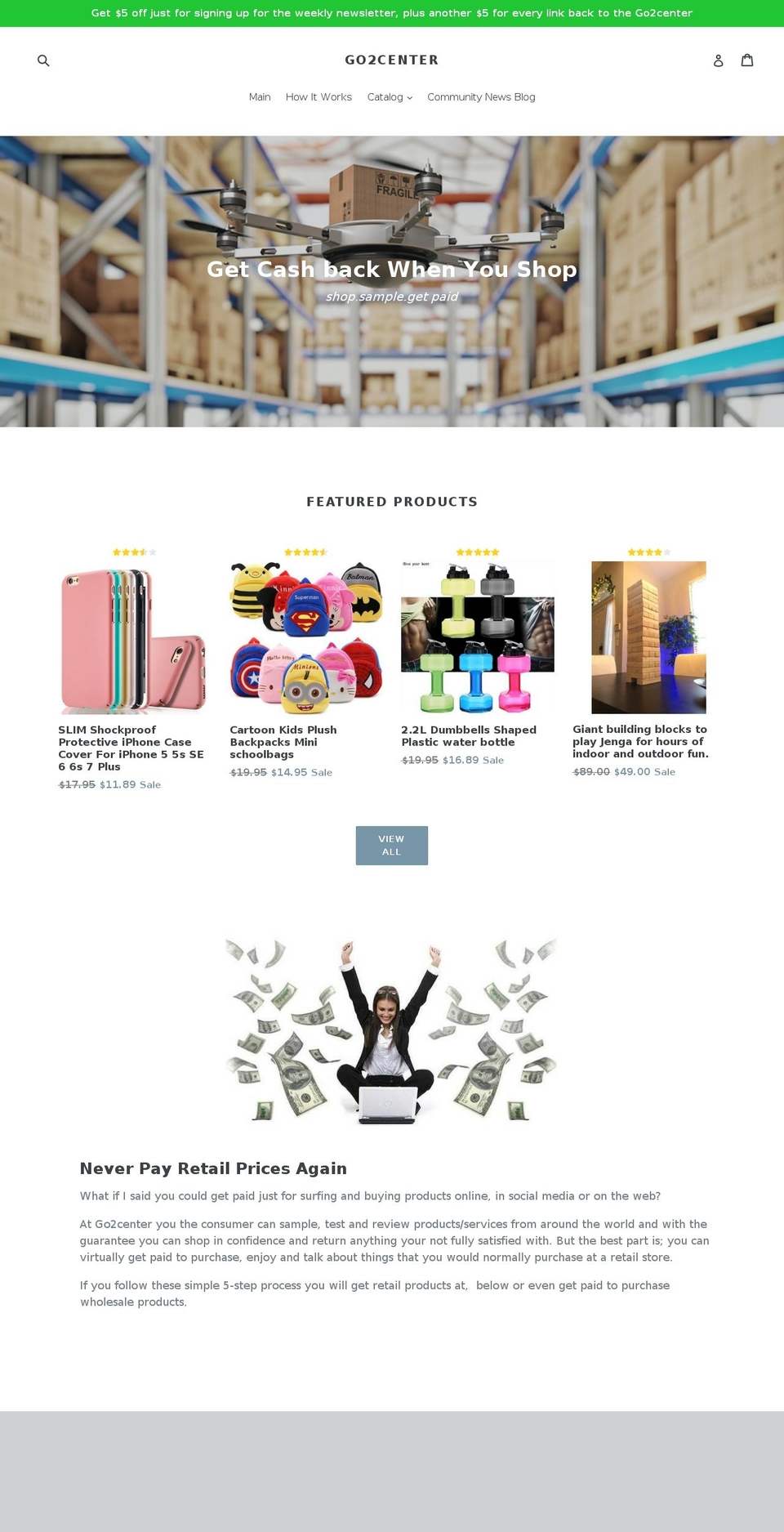 go2center.com — Shopify storefront screenshot