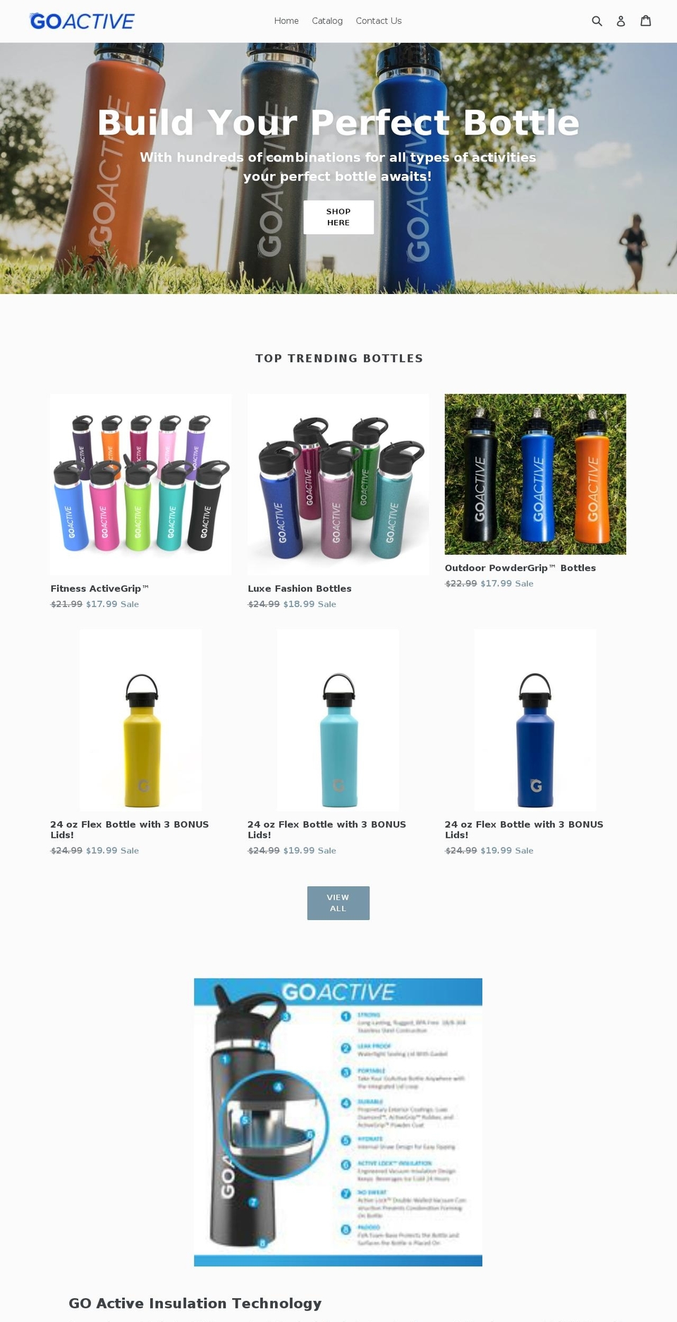 goactivebottles.com — Shopify storefront screenshot
