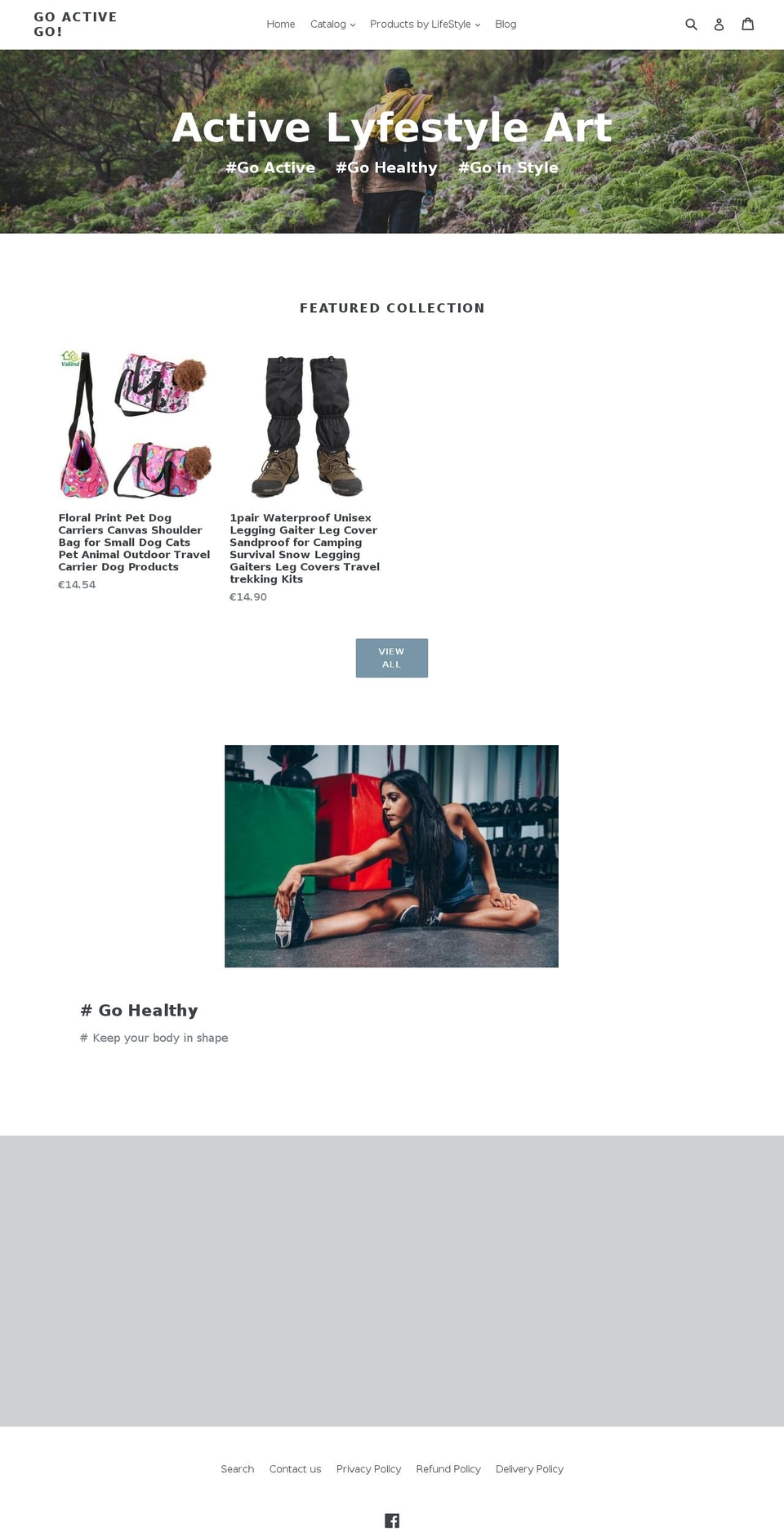 goactivego.com — Shopify storefront screenshot