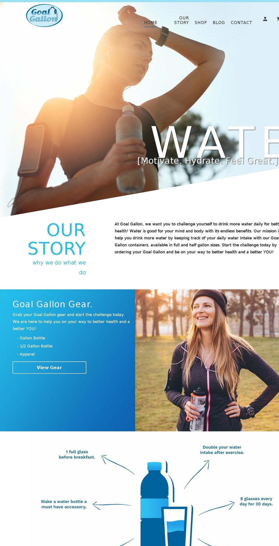 goalgallon.com shopify website screenshot