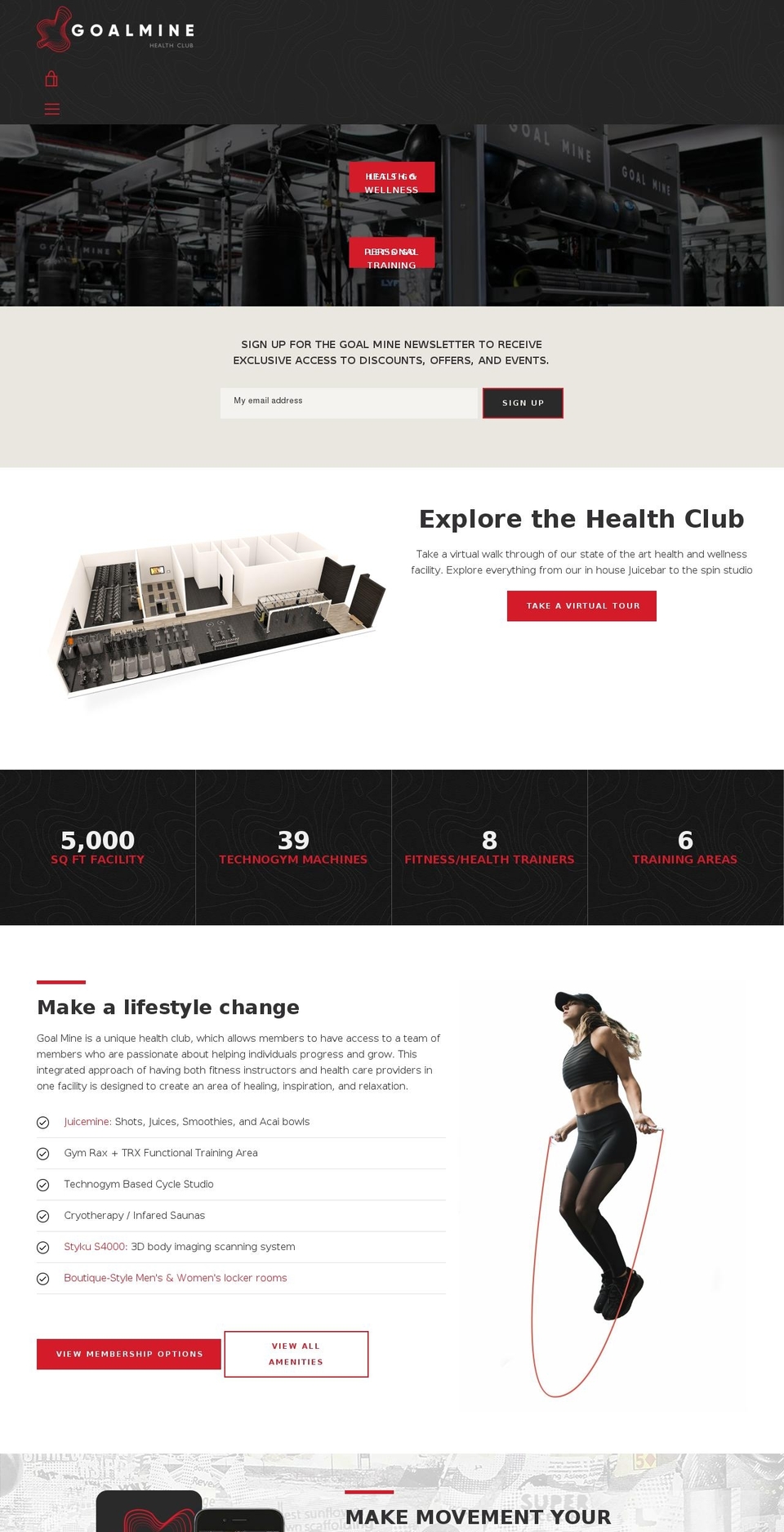goalminenyc.com — Shopify storefront screenshot