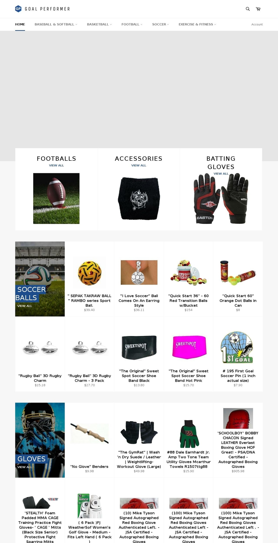 goalperformer.com shopify website screenshot
