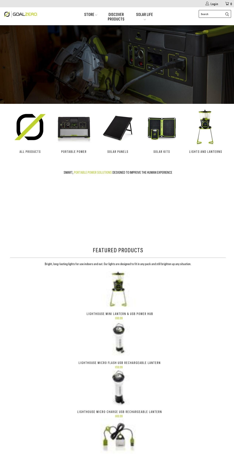 goalzero.co.nz shopify website screenshot