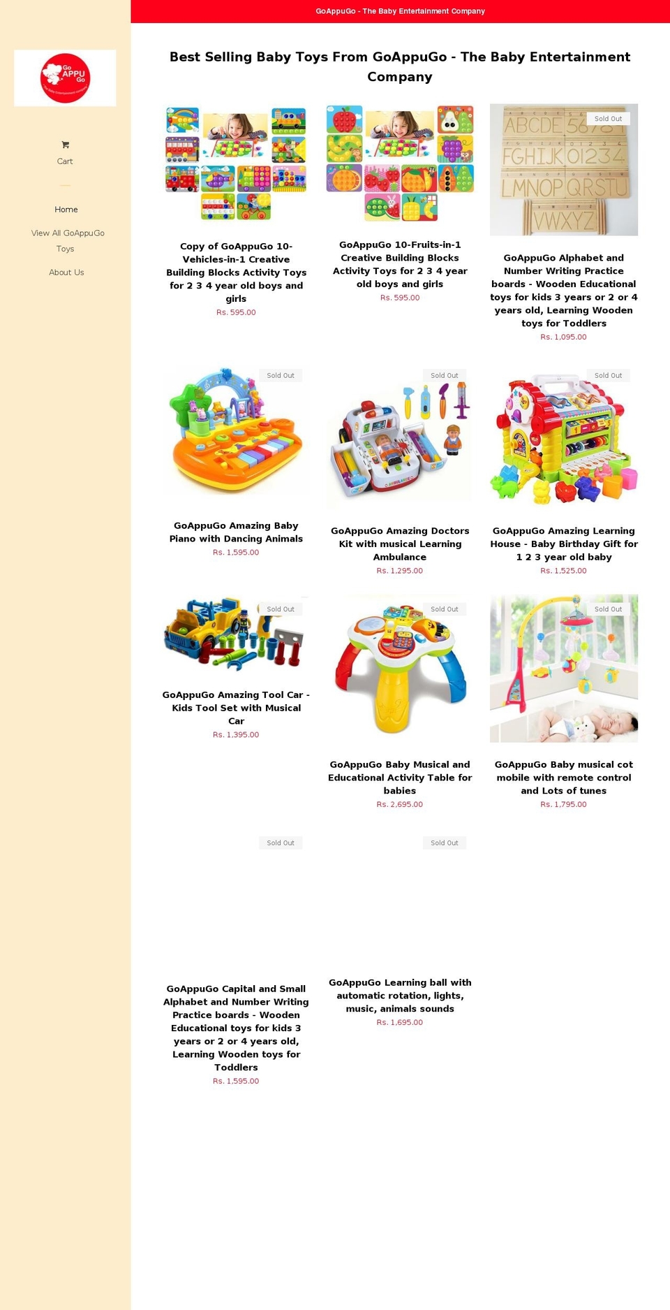 goappugo.com — Shopify storefront screenshot