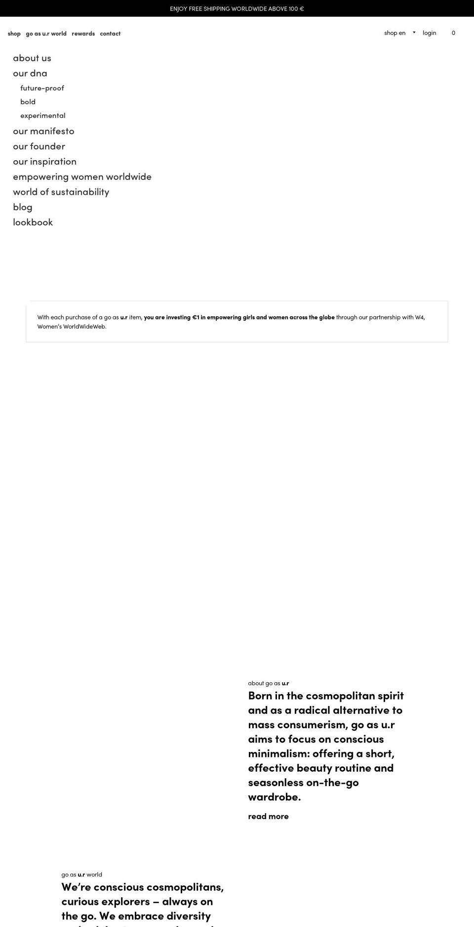 goasur.com — Shopify storefront screenshot