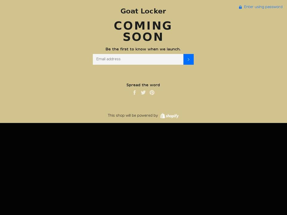 goat-locker.com — Shopify storefront screenshot