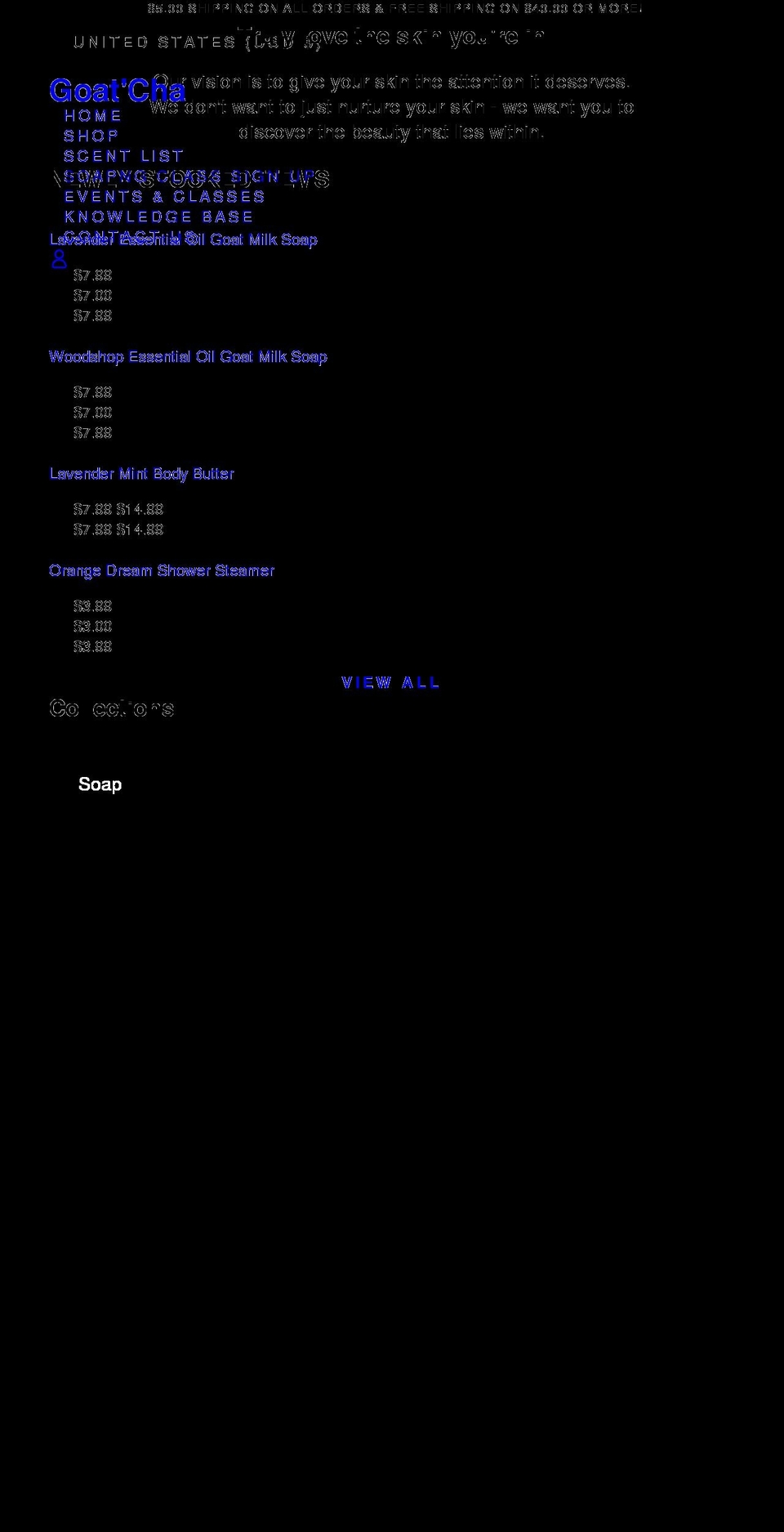 goatchacovered.com shopify website screenshot