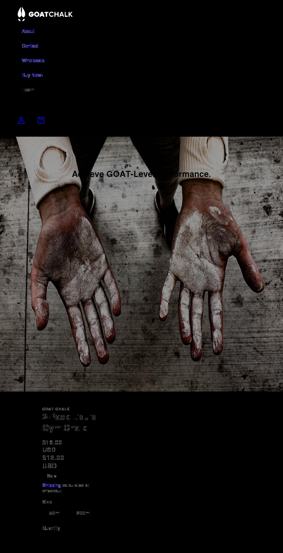 goatchalk.com shopify website screenshot