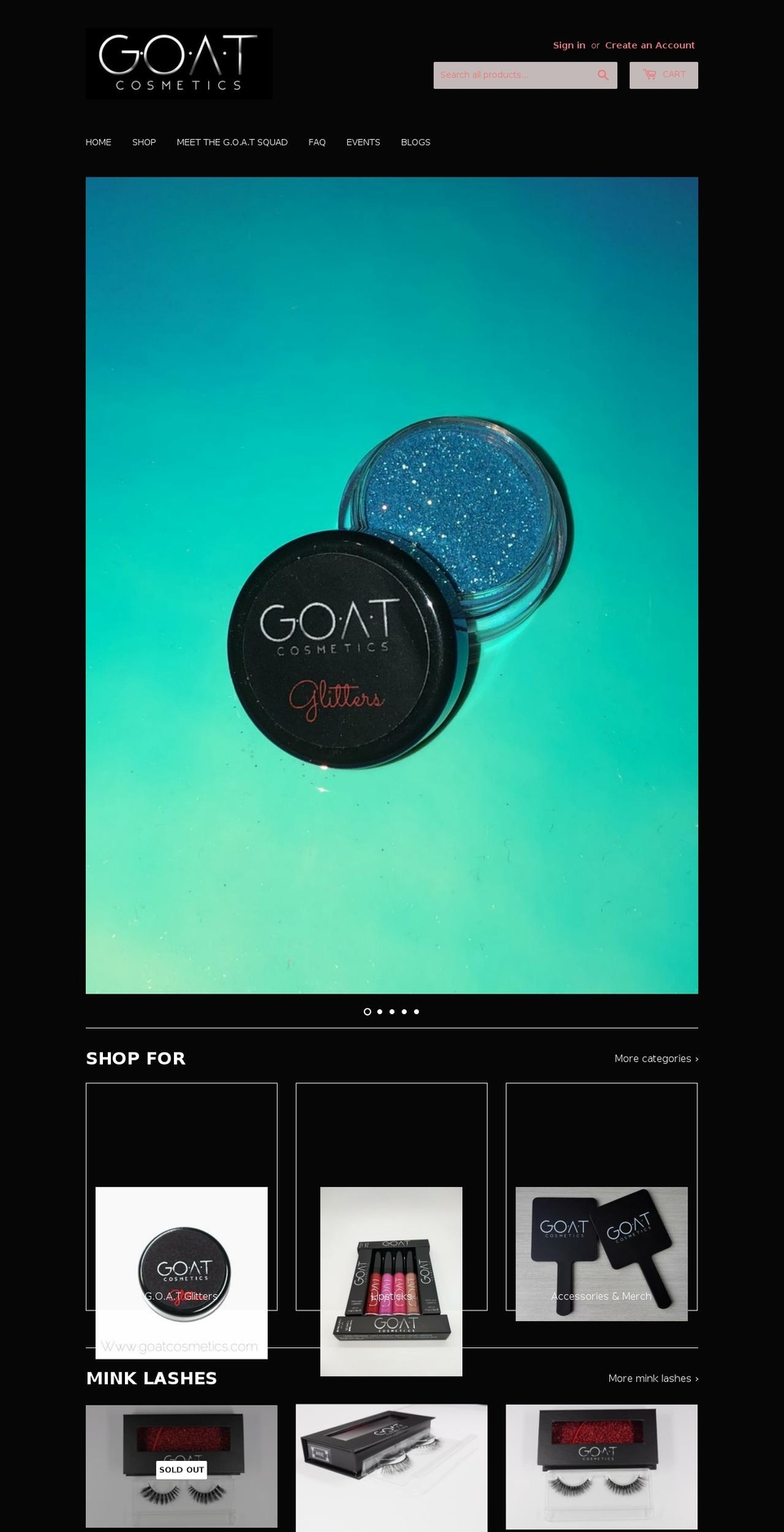 goatcosmetics.com — Shopify storefront screenshot