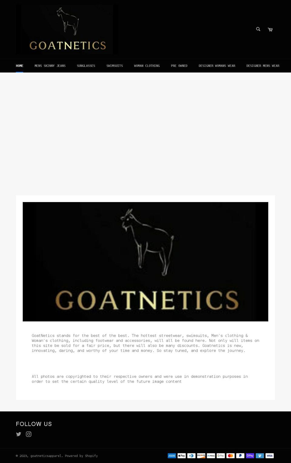 goatnetics.com shopify website screenshot