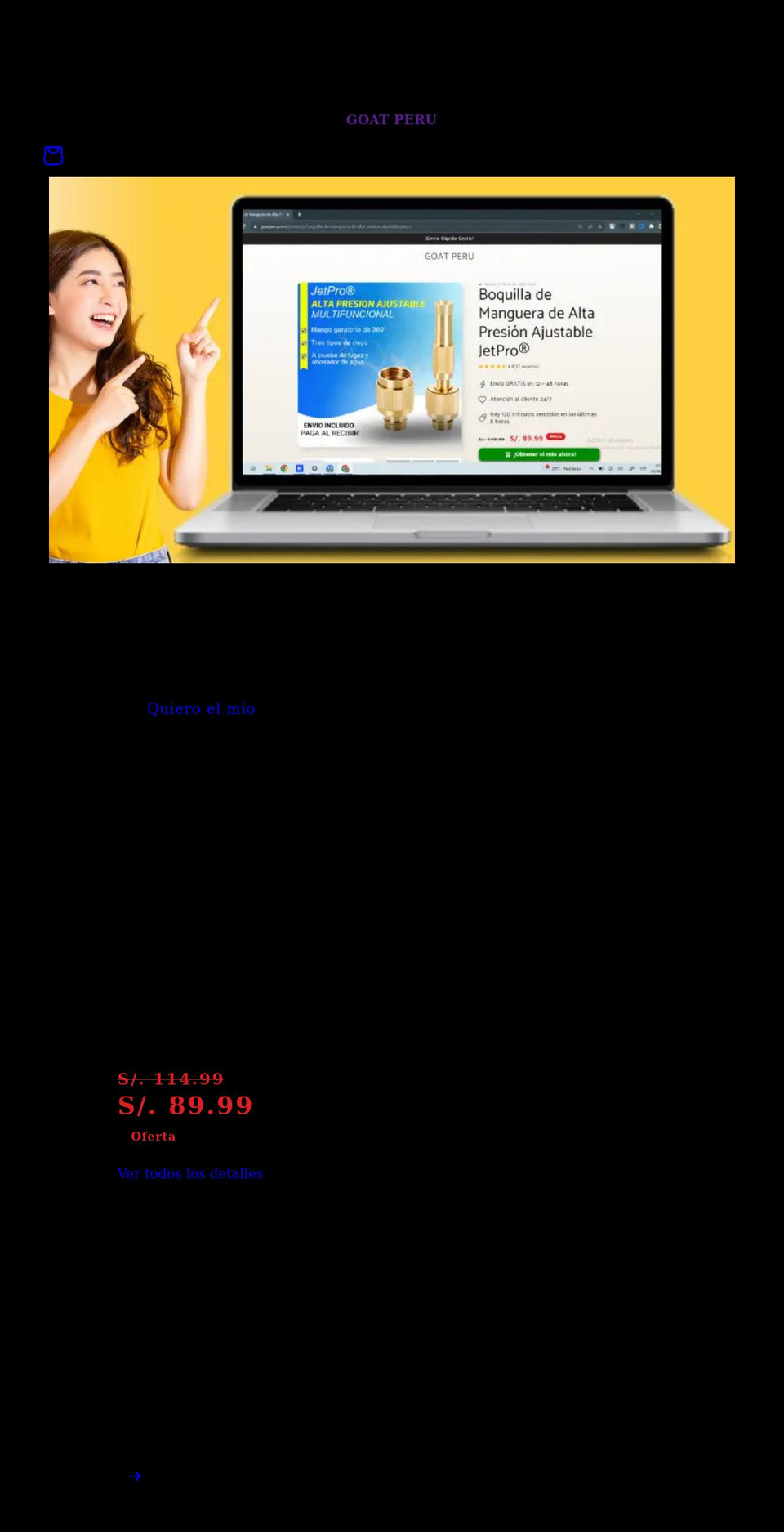 goatperu.com shopify website screenshot