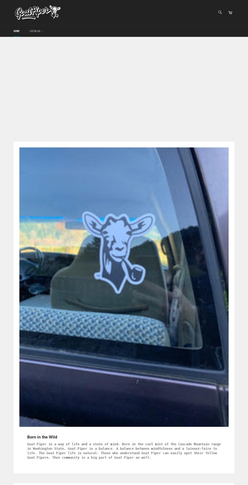 goatpiper.com shopify website screenshot