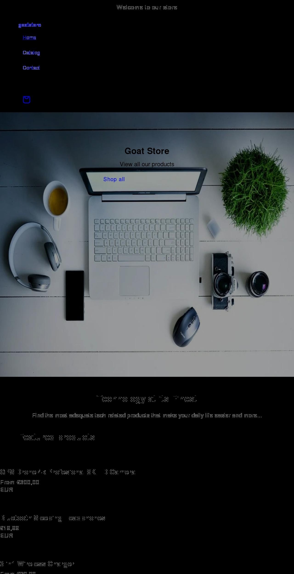 goatstore.online shopify website screenshot