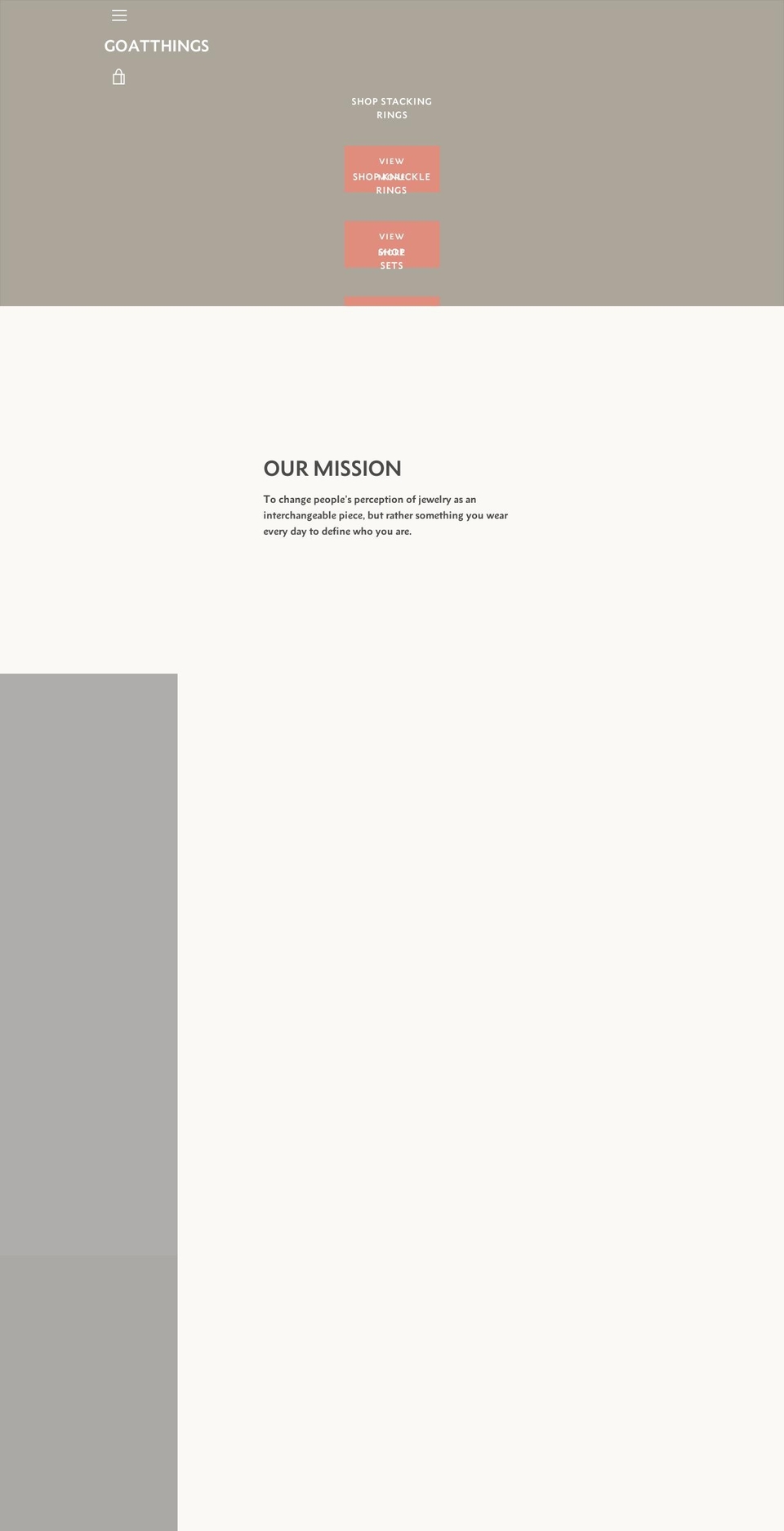 goatthings.com shopify website screenshot