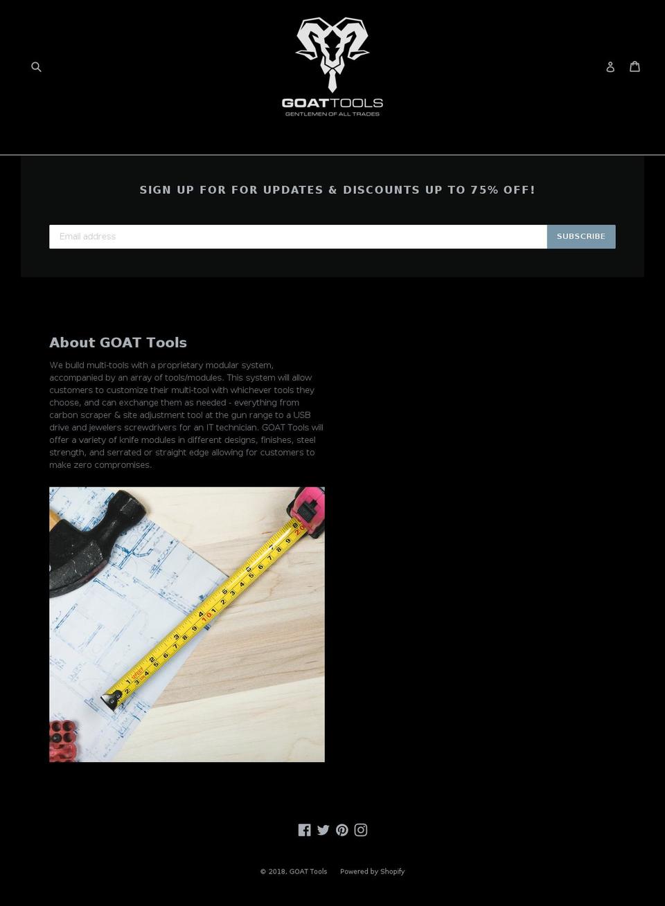 goattools.com — Shopify storefront screenshot