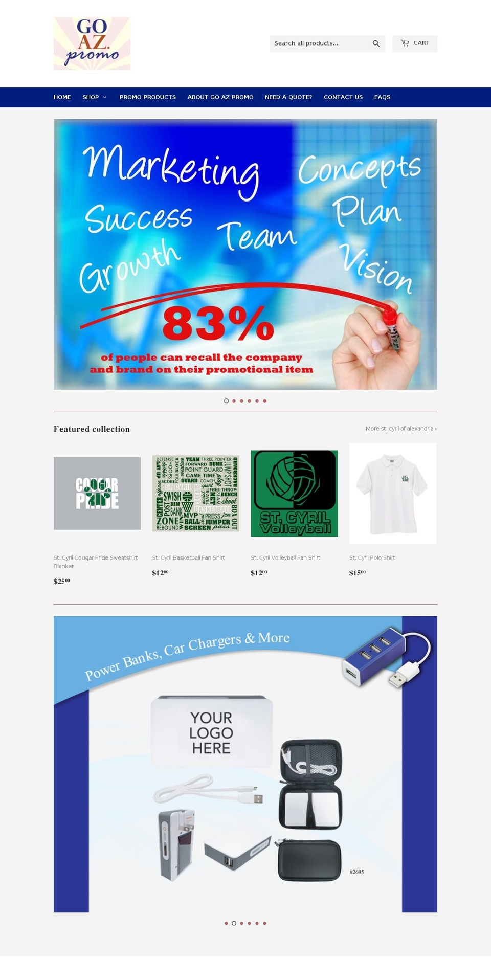 goaz.promo shopify website screenshot