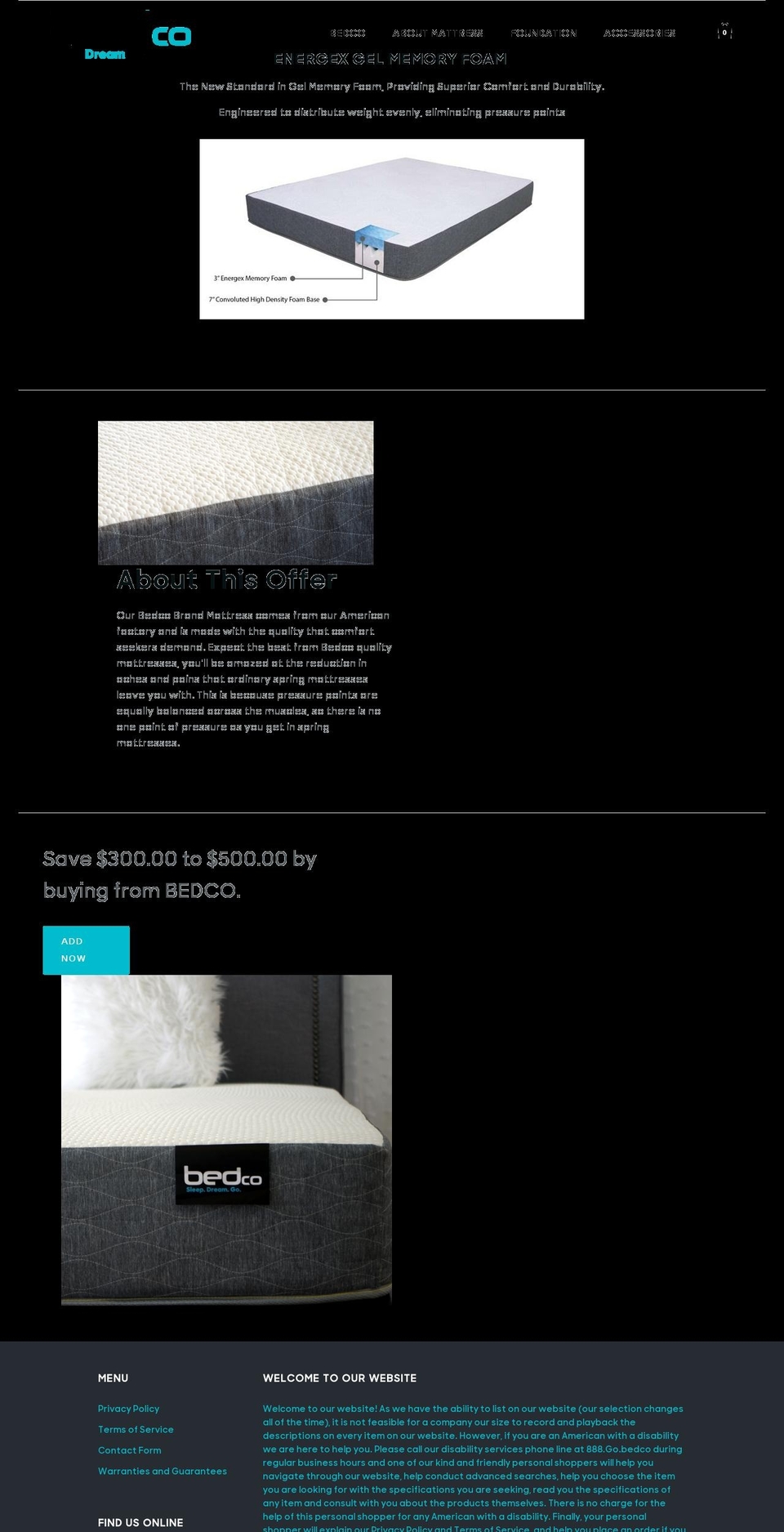 gobedco.myshopify.com shopify website screenshot