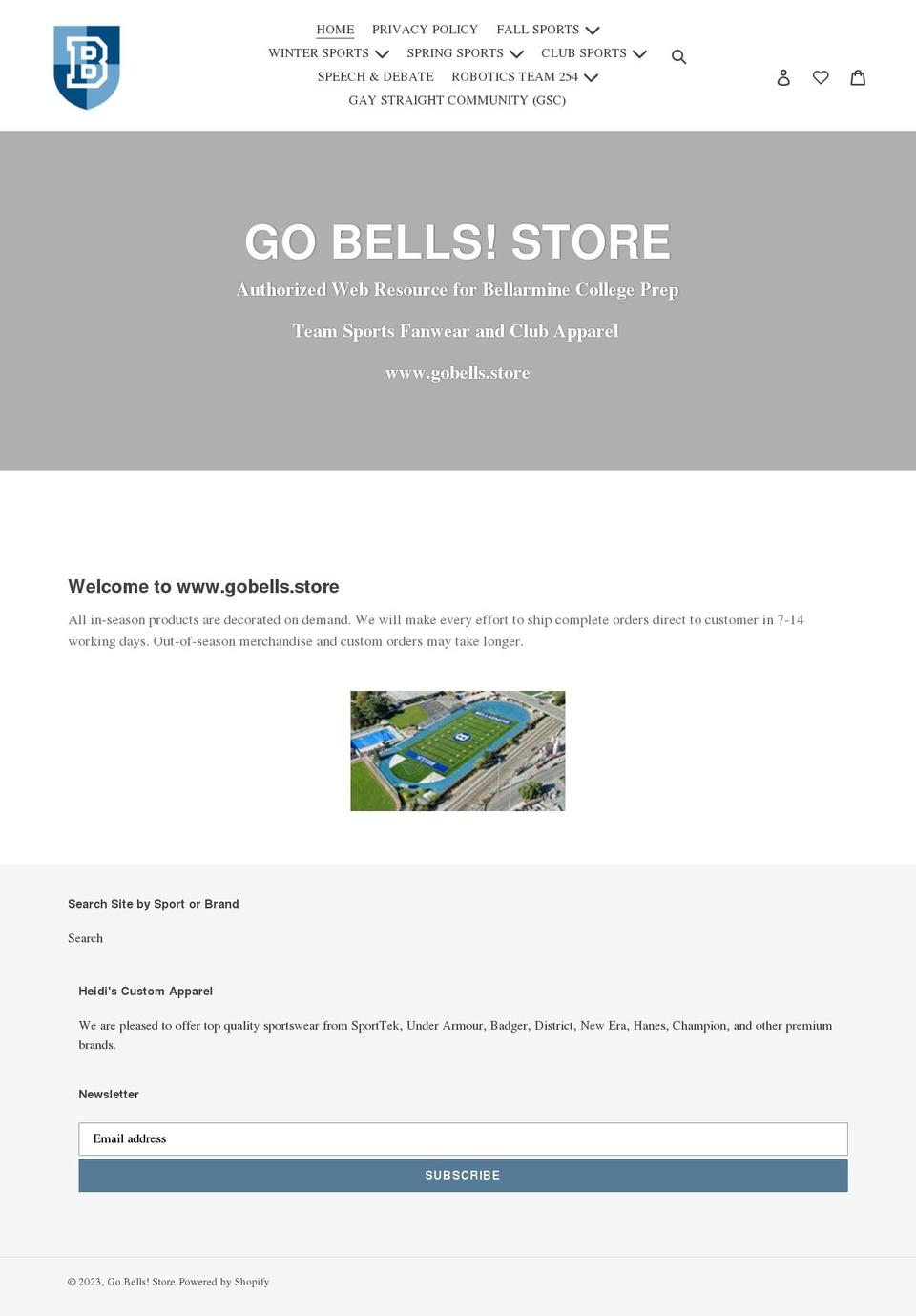 gobells.store shopify website screenshot