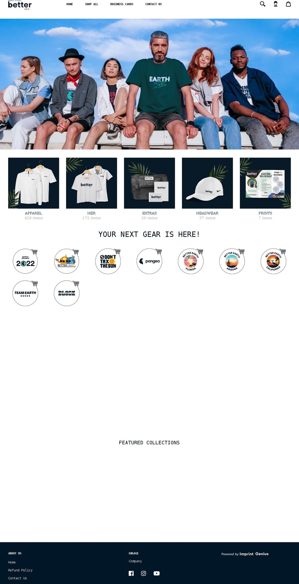 gobetterearth.com shopify website screenshot