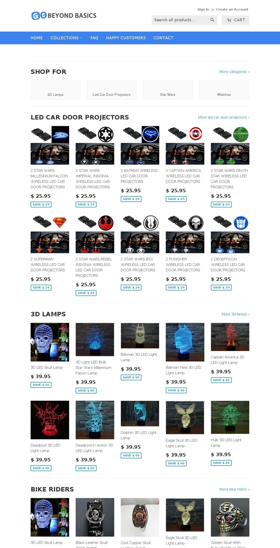 gobeyondbasics.com shopify website screenshot