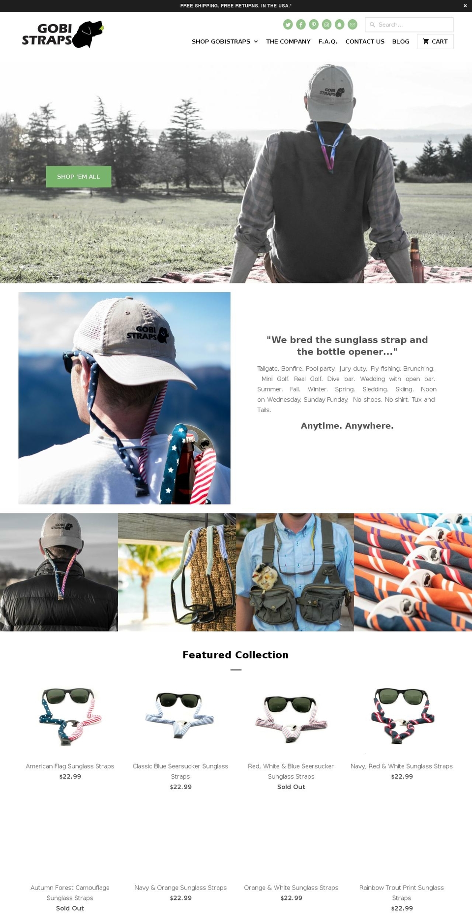 gobistrap.com shopify website screenshot