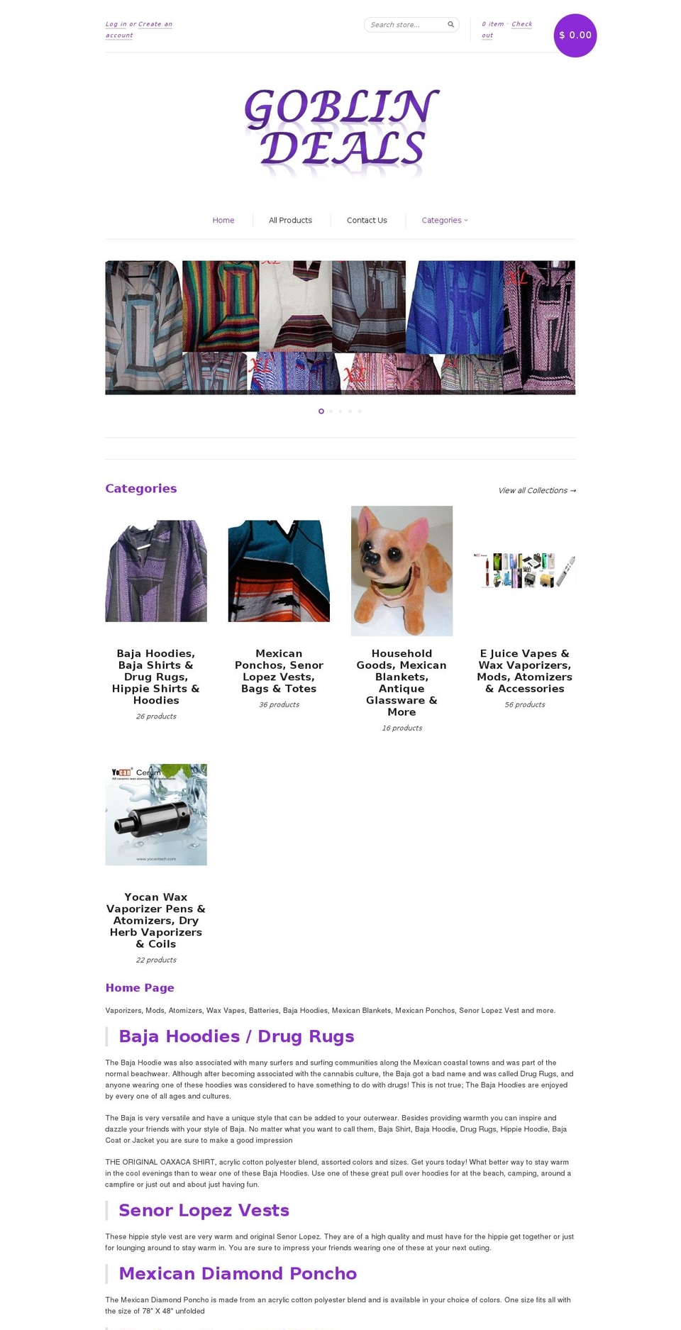 goblinupdeals.com — Shopify storefront screenshot