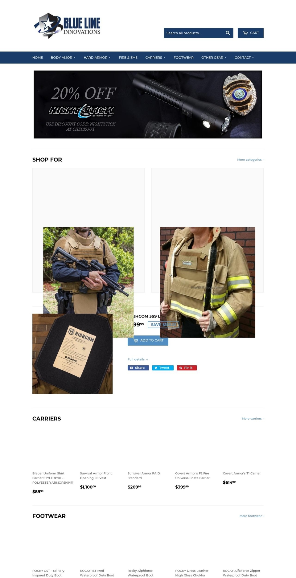 goblueline.com shopify website screenshot